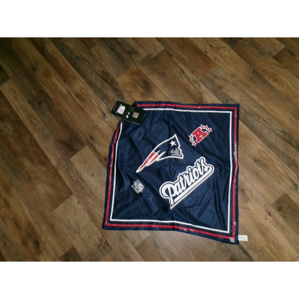 NEW ENGLAND PATRIOTS BANDAN DOO RAG HAT CAP 24X24 00S Y2K VINTAGE G1